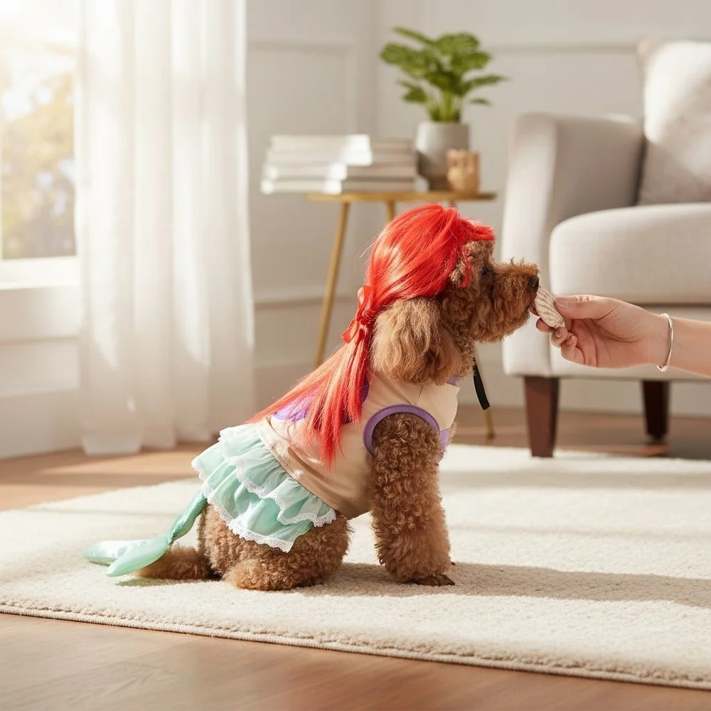 Disney Princess Ariel The Little Mermaid- SMALL Dog Halloween Costume - Picture 10 of 10